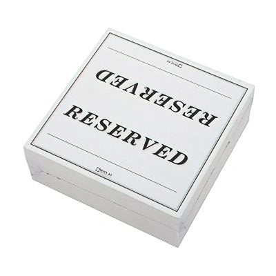 Royal Industries ** Reserved Sign, Paper 6_ x 3_, 250pcs