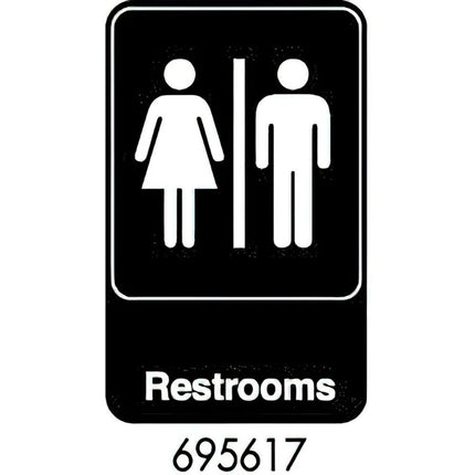 Royal Industries ** Restrooms Sign, 6_x9_