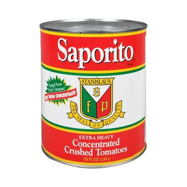 Saporito ** Extra Heavy Concentrated Crushed Tomatoes, 2.84L
