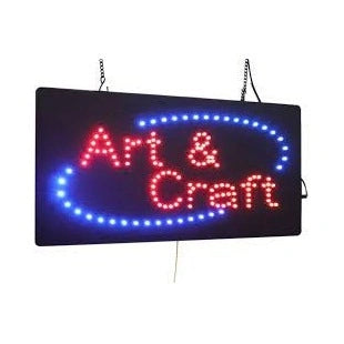 Topking ** LED Sign 19_ x 10_ x 1_ Ð ÒArt & CraftÓ, Each