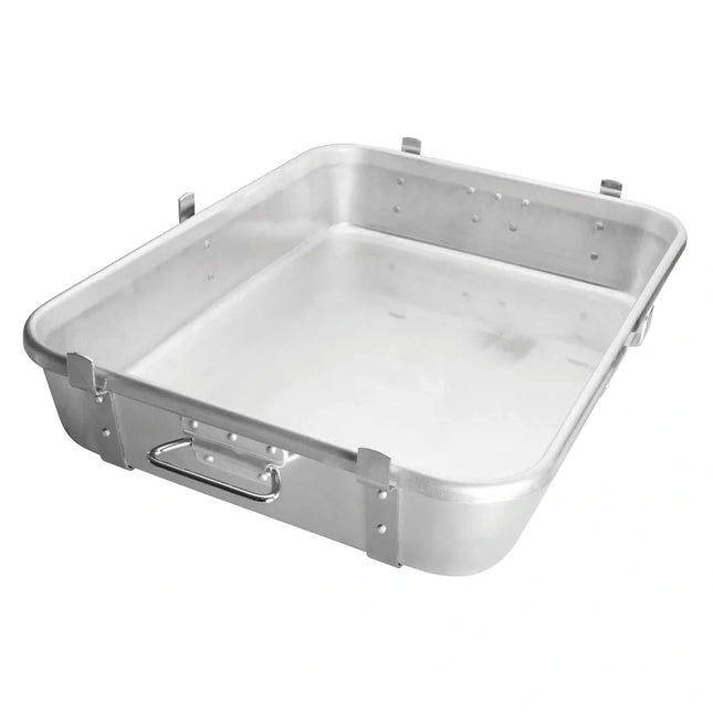 Winco ** Double Roaster w/ Straps & Lugs 18_ x 24_ x 4-1/2_, Each