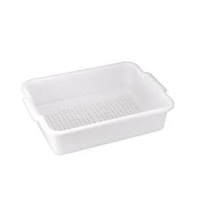 Winco ** Heavy Weight Perforated Bus Box Gray 21-1/4_ x 15-3/8_ x 4-7/8_, Each
