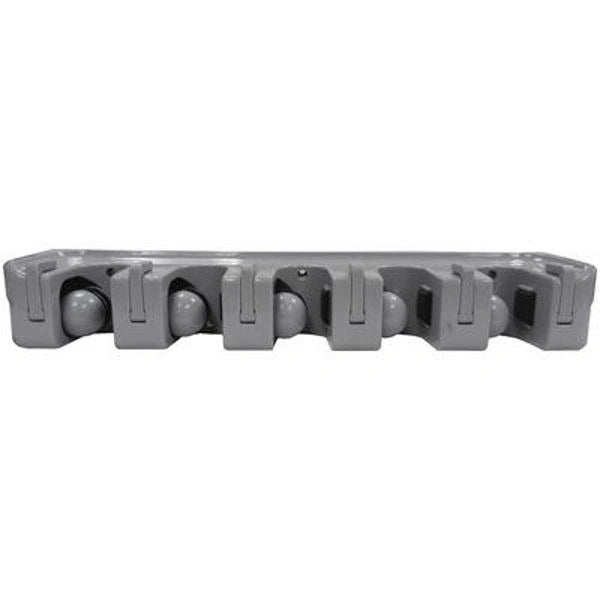 Winco ** Mop/Broom Rack, 5 Holders/6 Hooks, 16_