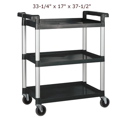 Winco ** Utility Cart 33-1/4_ x 17_ x 37-1/2_ [FINAL SALE] Ð Black