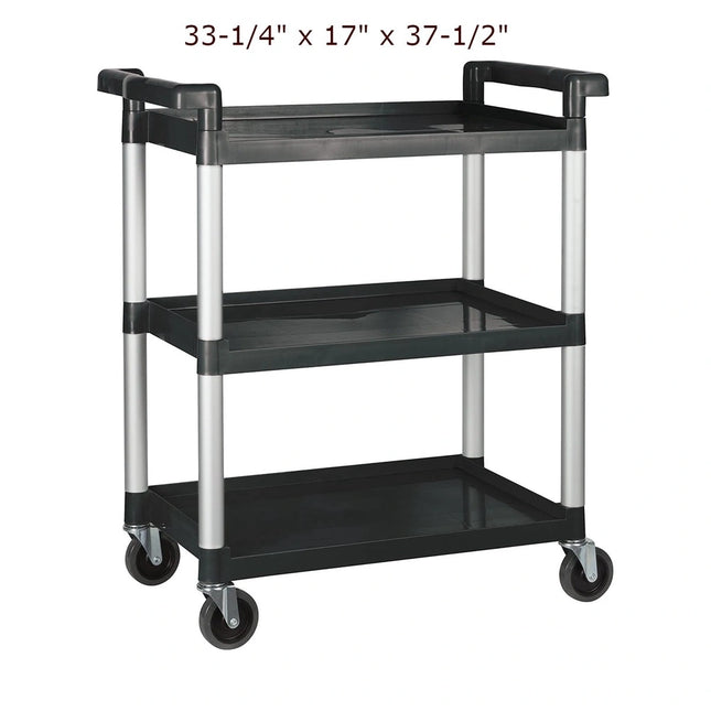Winco ** Utility Cart 33-1/4_ x 17_ x 37-1/2_ [FINAL SALE] Ð Black