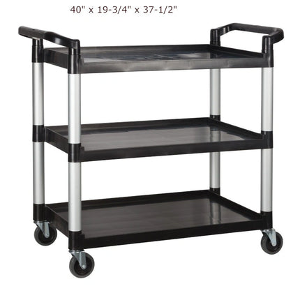 Winco ** Utility Cart 40_ x 19-3/4_ x 37-1/2_ (FINAL SALE) Ð Black