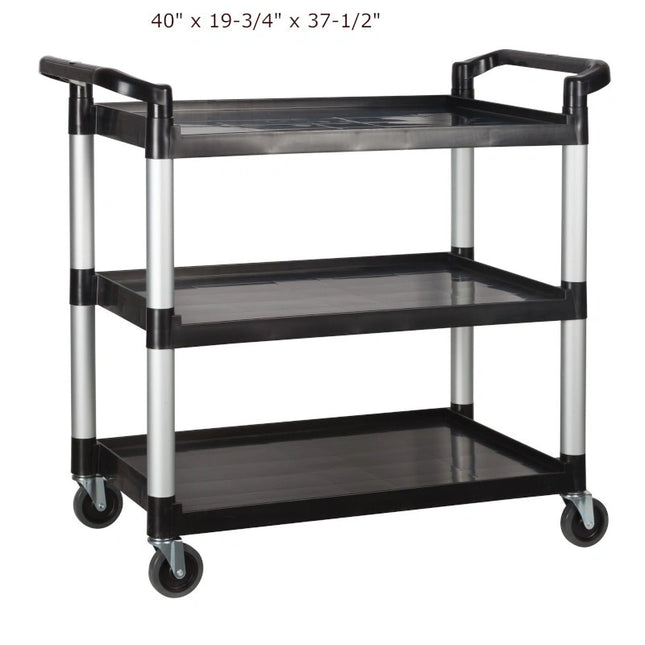 Winco ** Utility Cart 40_ x 19-3/4_ x 37-1/2_ (FINAL SALE) Ð Black