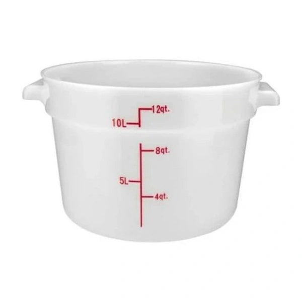 Winco ** White Round Storage Container, 12qt